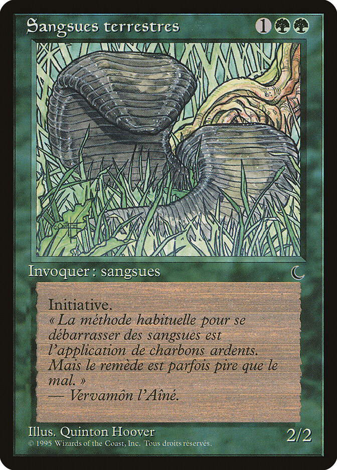 Land Leeches (French) - "Sangsues terrestres"