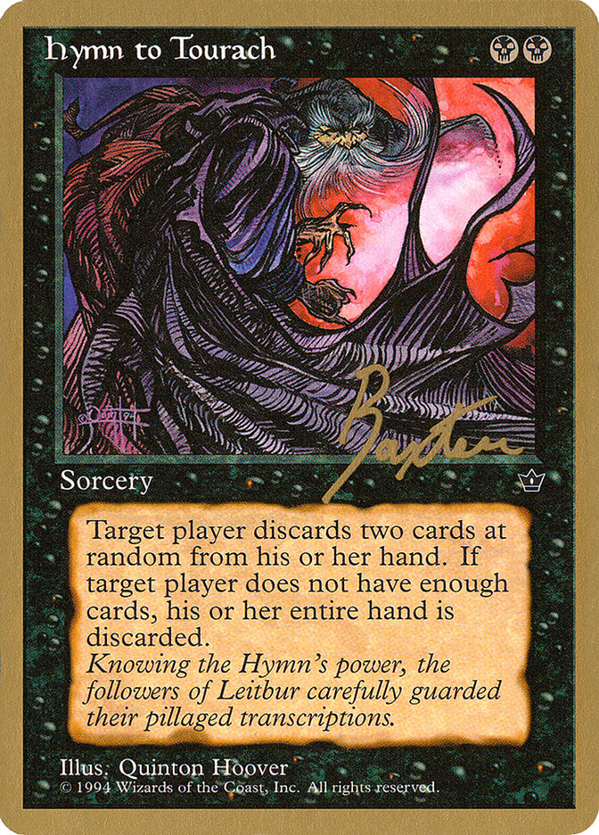 Hymn to Tourach (Cloak) - 1996 George Baxter (FEM)