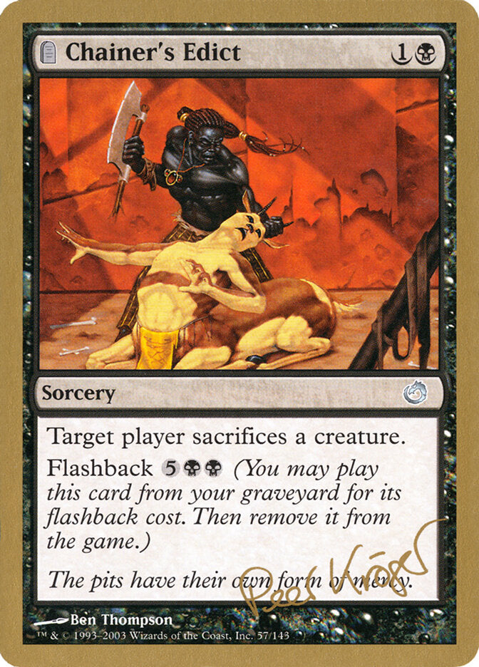 Chainer's Edict - 2003 Peer Kroger (TOR)