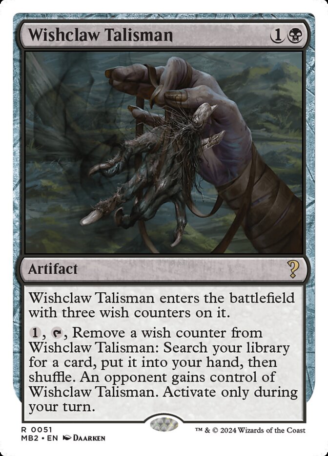 Wishclaw Talisman (White Border)