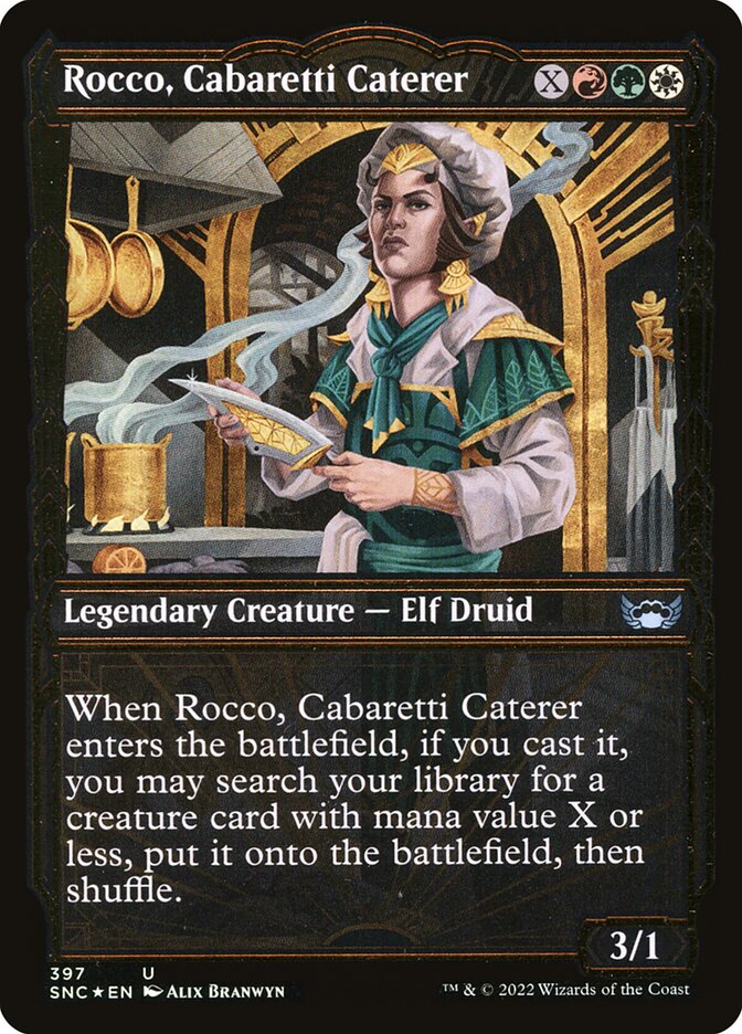 Rocco, Cabaretti Caterer (Gilded Foil)