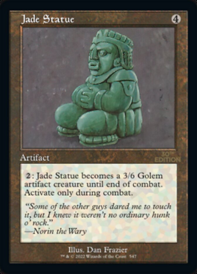 Jade Statue (Retro Frame)