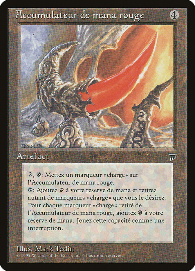 Red Mana Battery (French) - "Accumulateur de mana rogue"