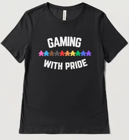 Rainbow Meeple Pride Shirt - Boardwalk Cafe & Games