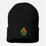 Rainbow d20 Pride Beanie - Boardwalk Cafe & Games