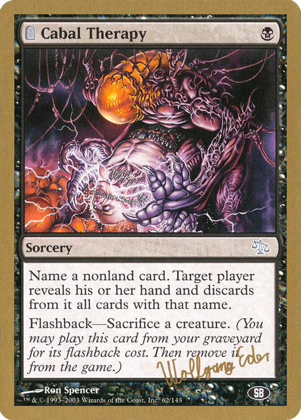 Cabal Therapy - 2003 Wolfgang Eder (JUD) (SB) - Magic: The Gathering