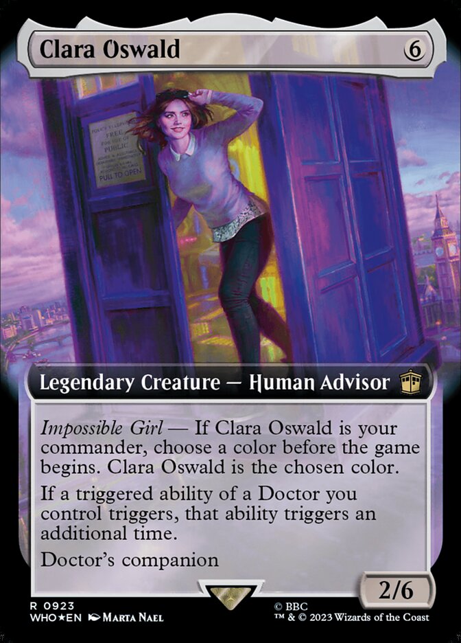 Clara Oswald (Extended Art) (Surge Foil)