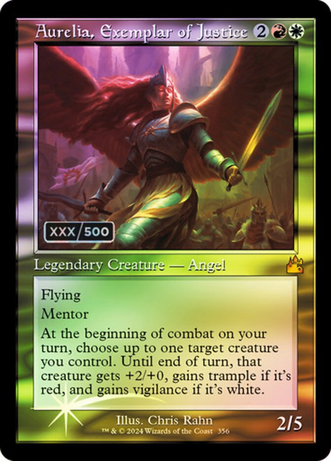 Aurelia, Exemplar of Justice (Retro Frame) (Serial Numbered)