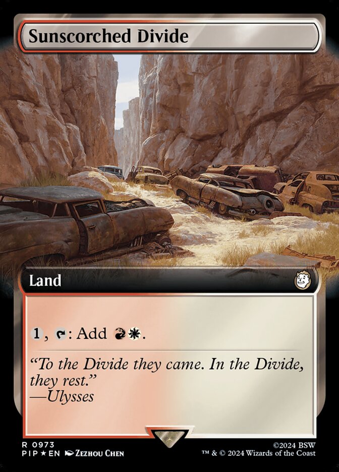 Sunscorched Divide (Extended Art) (Surge Foil)