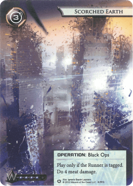 Android: Netrunner – Alternate Art Scorched Earth
