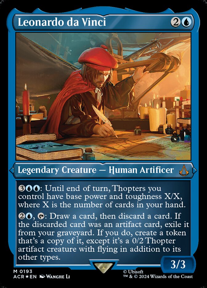 Leonardo da Vinci (Foil Etched)