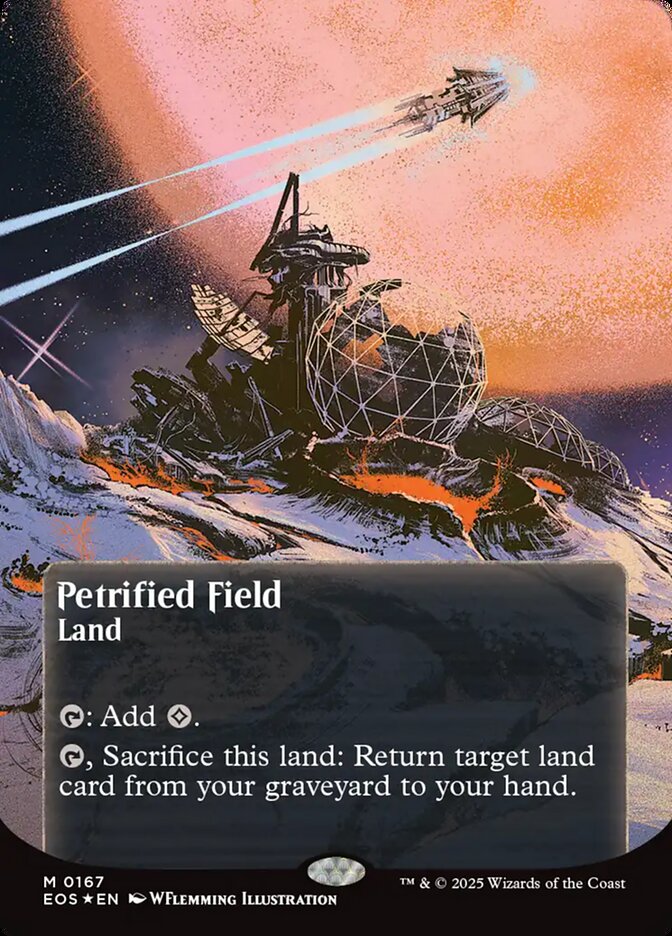 Petrified Field (0167) (Borderless) (Galaxy Foil)