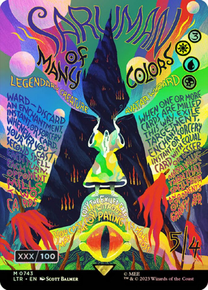 Saruman of Many Colors (Borderless Poster) (Serial Numbered)