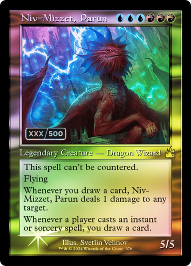 Niv-Mizzet, Parun (Retro Frame) (Serial Numbered)