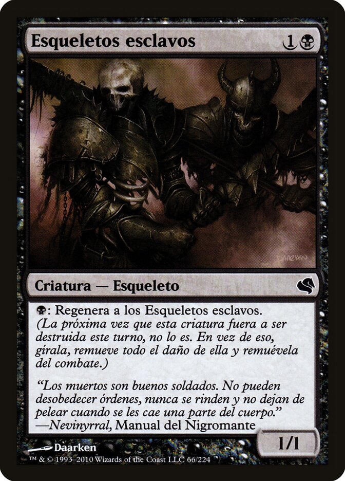 Drudge Skeletons (Spanish) - "Esqueletos esclavos"