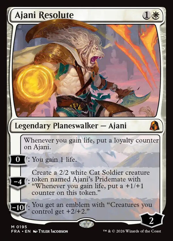 Ajani Resolute (FRA 195) - Magic: The Gathering