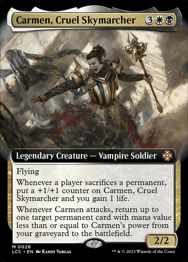Carmen, Cruel Skymarcher (Extended Art) - Magic: The Gathering