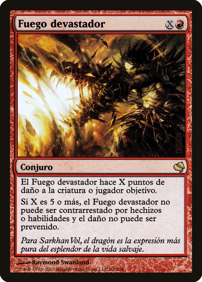 Banefire (Spanish) - "Fuego devastador"