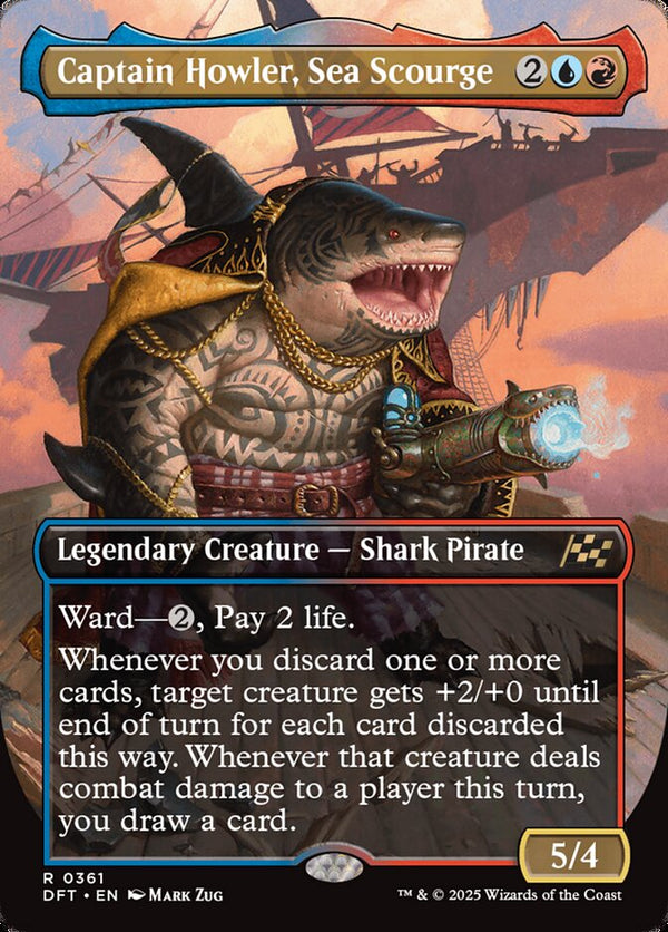 Captain Howler, Sea Scourge (Borderless) - Magic: The Gathering