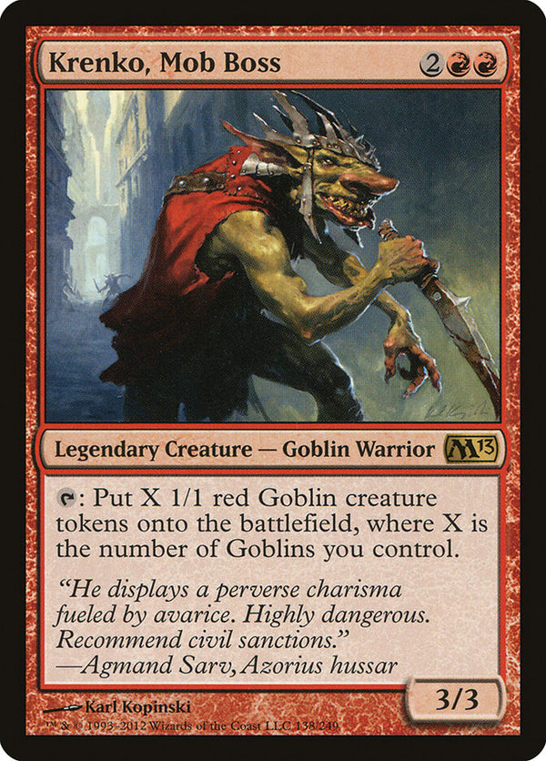Krenko, Mob Boss (M13 138) - Magic: The Gathering