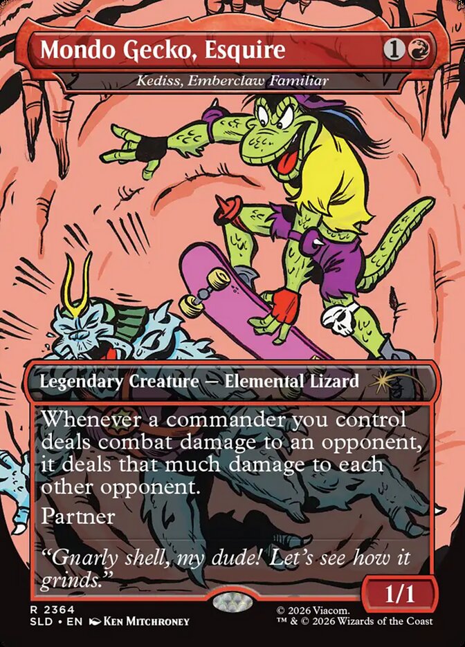 Mondo Gecko, Esquire - Kediss, Emberclaw Familiar