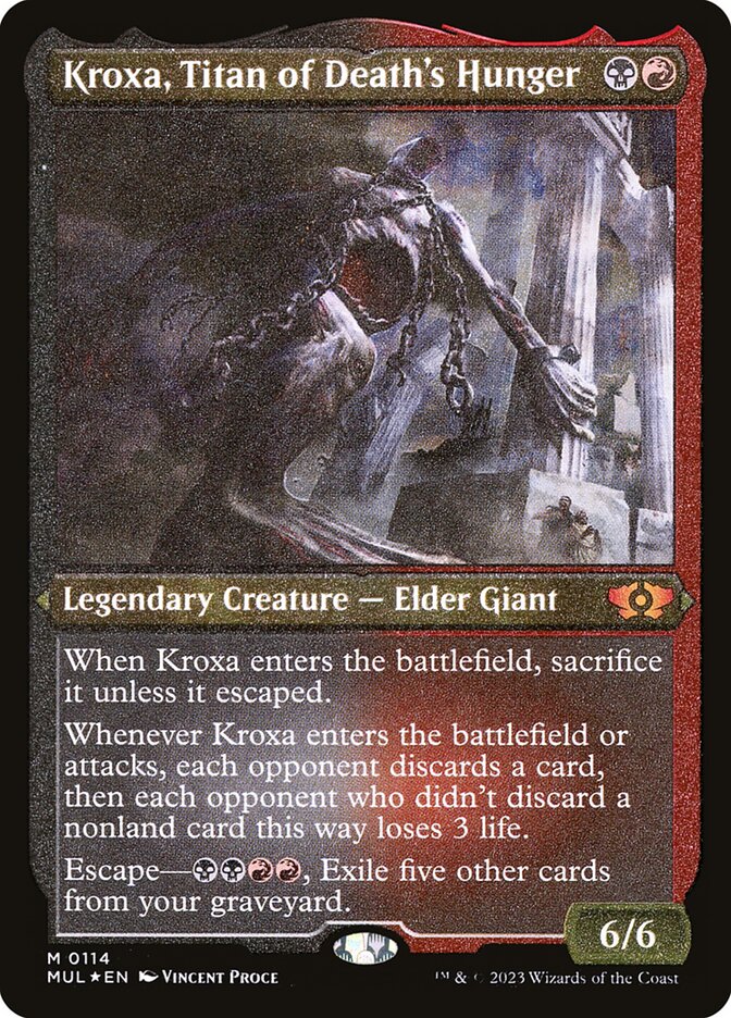 Kroxa, Titan of Death's Hunger (Foil Etched)