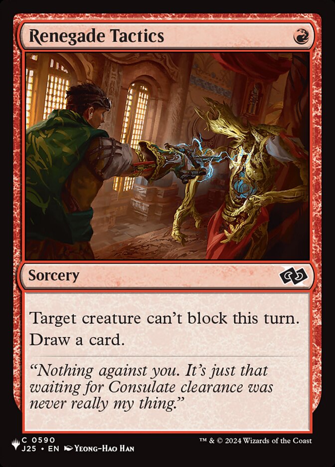 Renegade Tactics (J25)