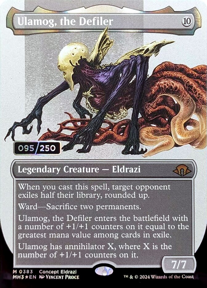 Ulamog, the Defiler (Borderless) (Serial Numbered)
