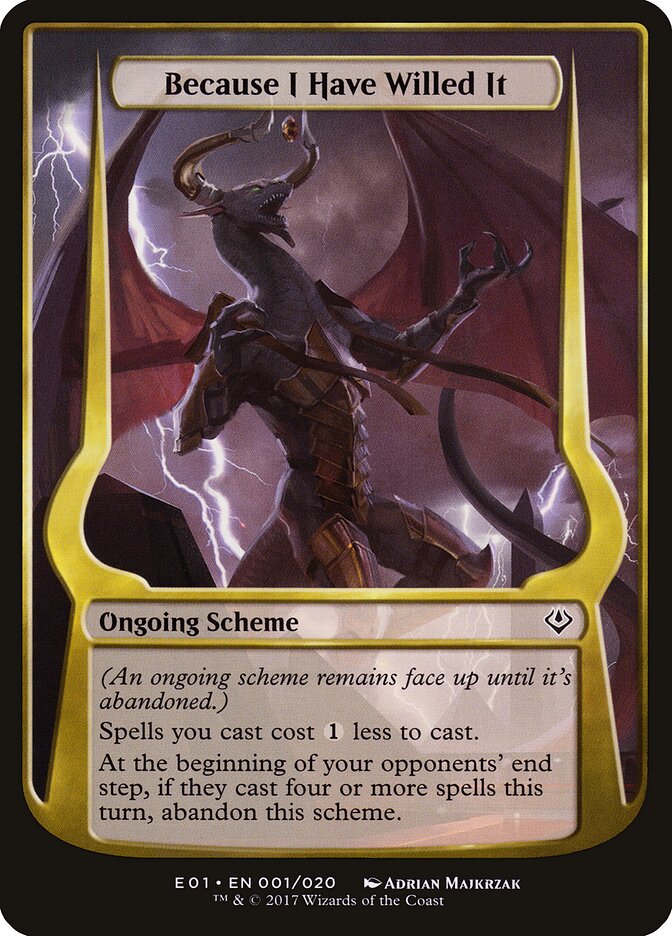 Because I Have Willed It (Archenemy: Nicol Bolas)