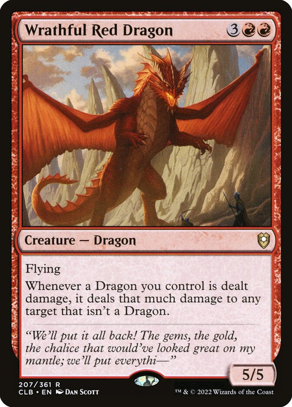 Wrathful Red Dragon - Magic: The Gathering