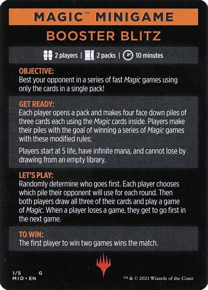 Magic Minigame: Booster Blitz