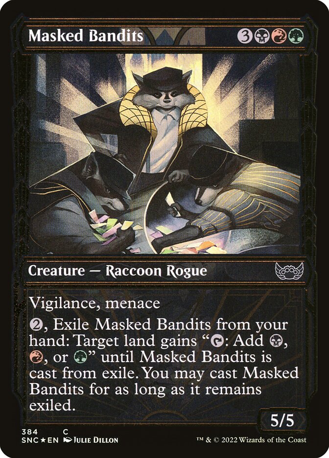 Masked Bandits (Gilded Foil)