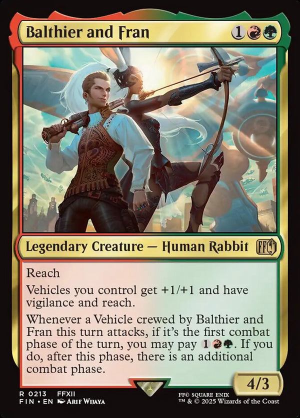 Balthier and Fran - Magic: The Gathering