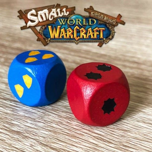 Small World of Warcraft: Colored Faction Dice