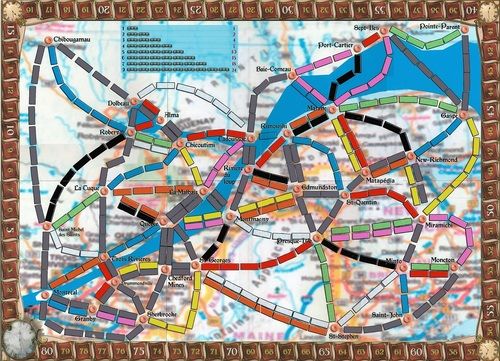 Quebec Province (fan expansion for Ticket to Ride)