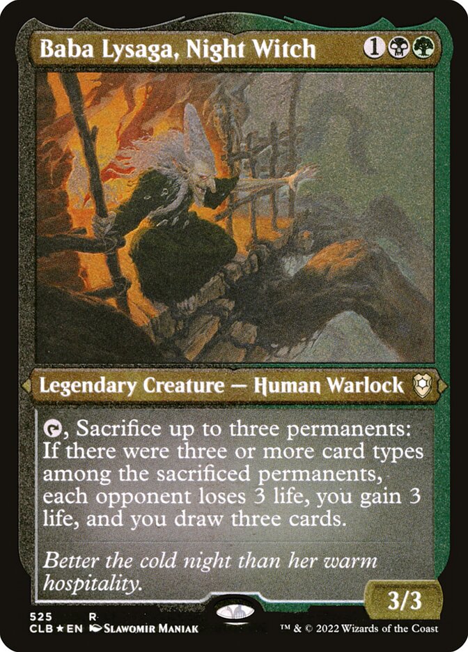 Baba Lysaga, Night Witch (Foil Etched)
