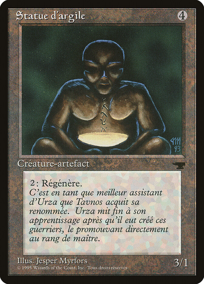 Clay Statue (French) - "Statue d'argile"