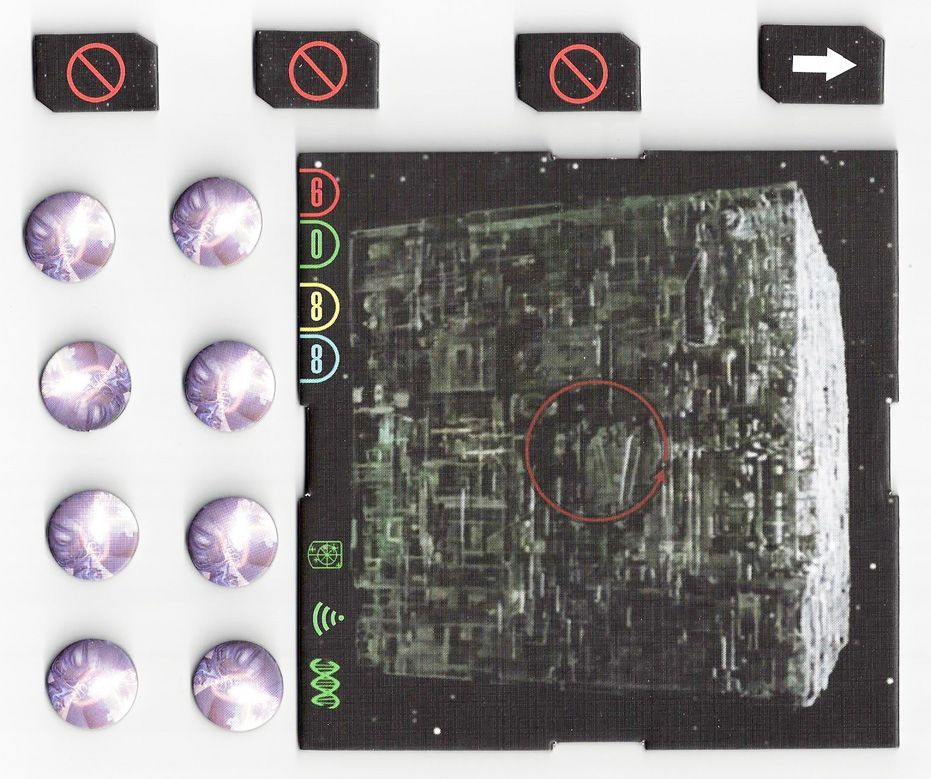 Star Trek: Attack Wing – The Collective Month 1 Organized Play Borg Cube and tokens