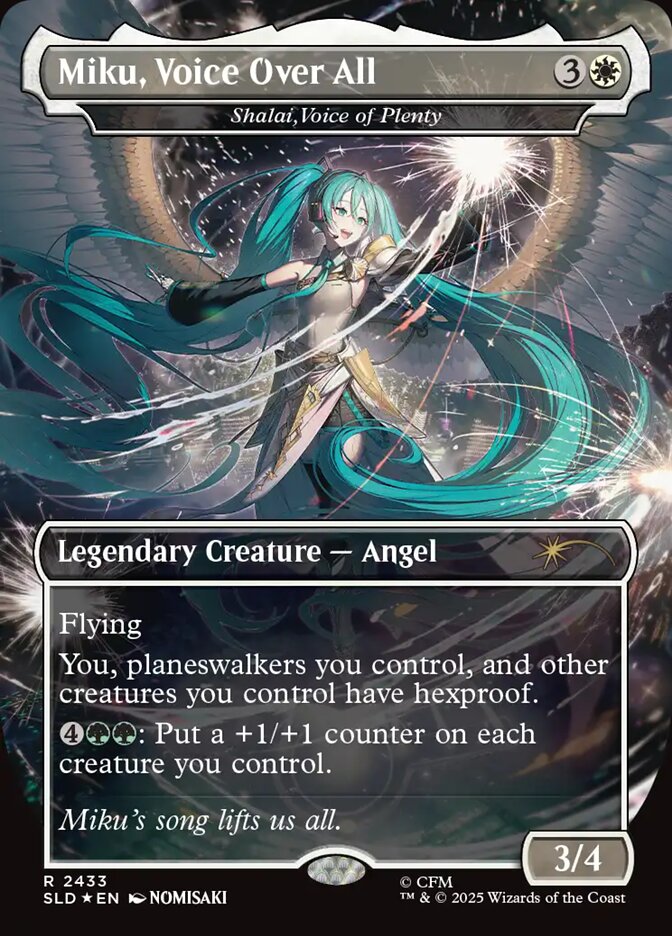 Miku, Voice Over All - Shalai, Voice of Plenty