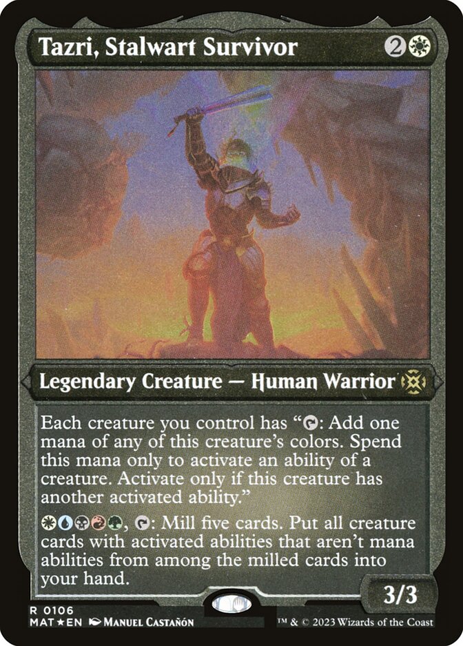 Tazri, Stalwart Survivor (Foil Etched)