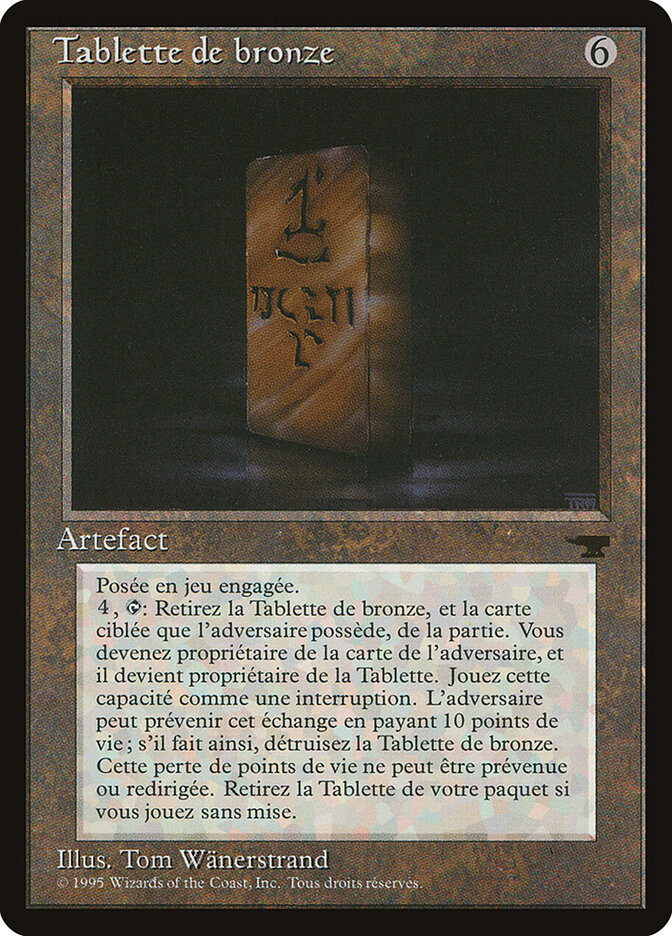 Bronze Tablet (French) - "Tablette de bronze"