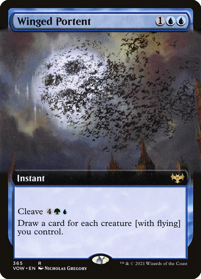 Winged Portent (Extended Art)