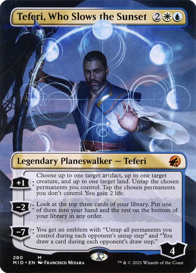 Teferi, Who Slows the Sunset (Borderless)