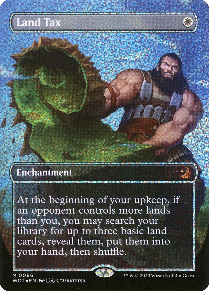 Land Tax (Anime Borderless) (Confetti Foil)