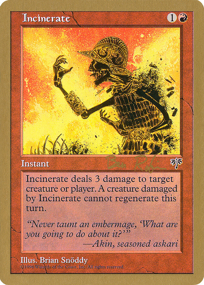 Incinerate - 1998 Ben Rubin (MIR)