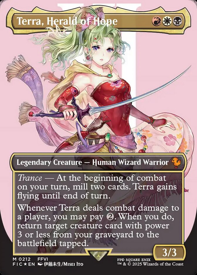 Terra, Herald of Hope (Borderless) (Surge Foil)