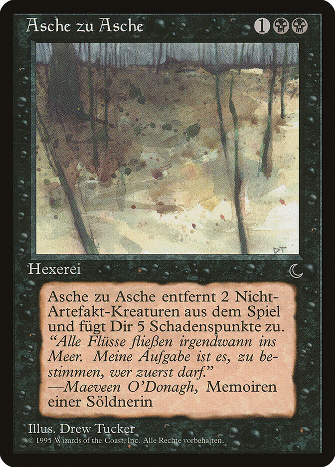 Ashes to Ashes (German) - "Asche zu Asche"