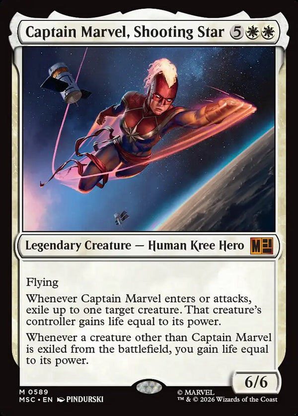 Captain Marvel, Shooting Star - Magic: The Gathering