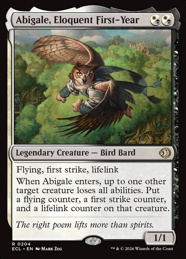 Abigale, Eloquent First-Year - Magic: The Gathering