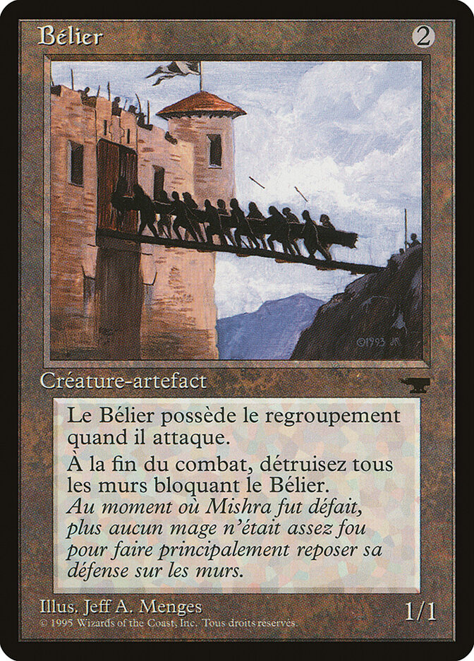 Battering Ram (French) - "Belier"